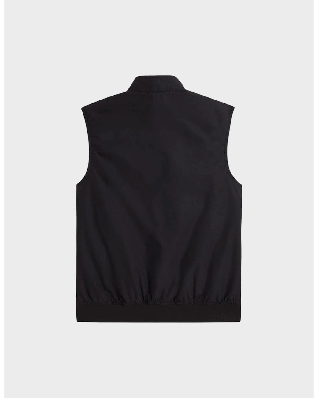 Fred Perry Black The Brentham Gilet for men