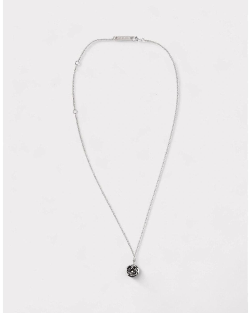 Ambush White Smiley Charm Necklace
