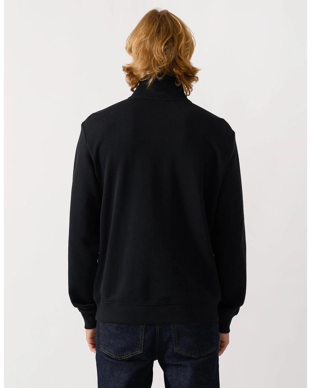 Napapijri Black Small Box Half Zip Sweatshirt for men