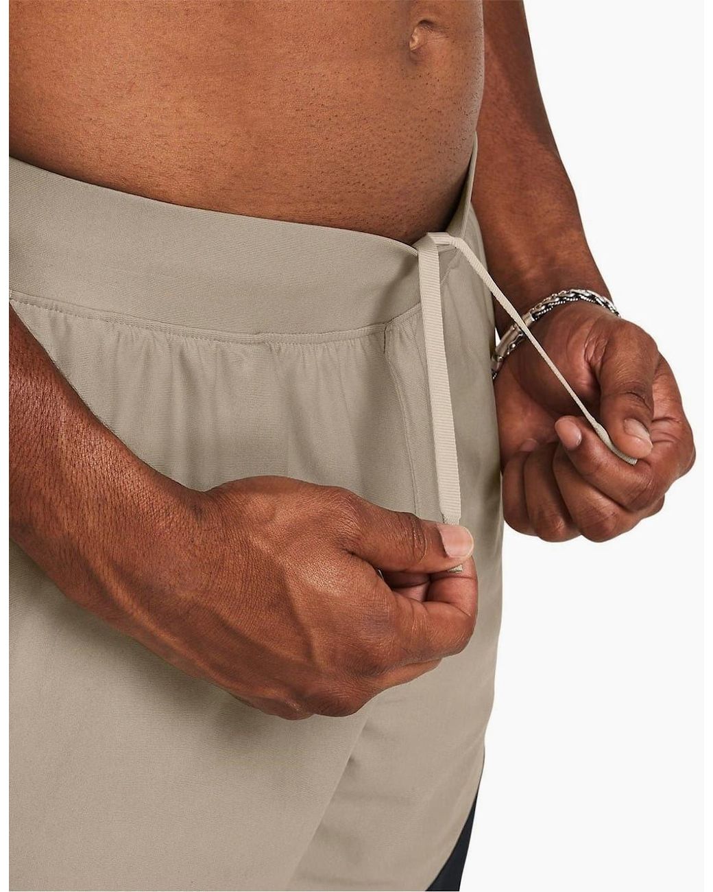 Under Armour Gray Elite Hybrid Bermuda Shorts for men