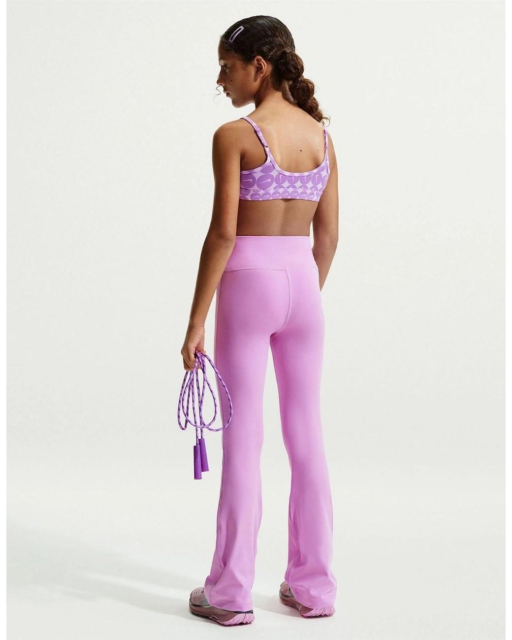 Nike Purple Scoop Neck Sleeveless Bralet Sports Bra