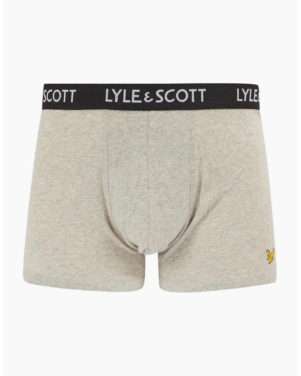 Lyle & Scott White 5-Pack Miller Boxer Briefs for men