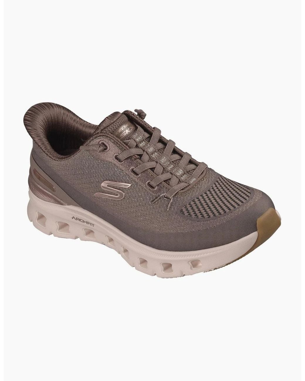 Skechers Brown Arch Fit Glide-Step Pro Golden Pace Trainers
