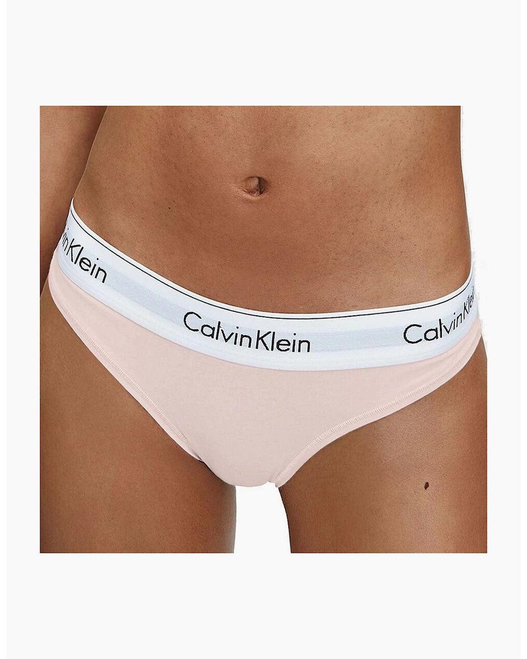 Calvin Klein Pink Modern Cotton Bikini Brief, Nymphs Thigh