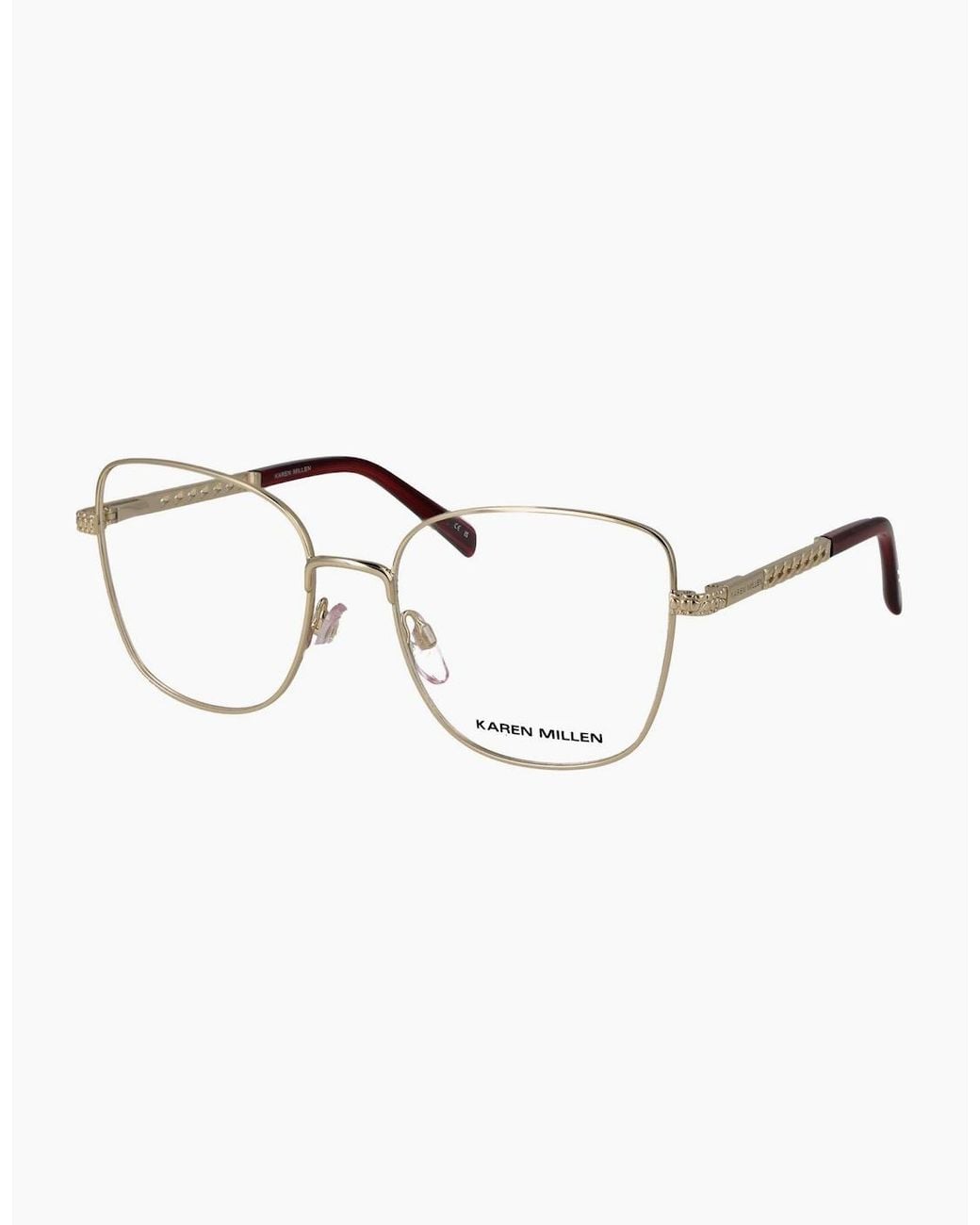 Karen Millen Metallic Optical Frame Km3048 402 53