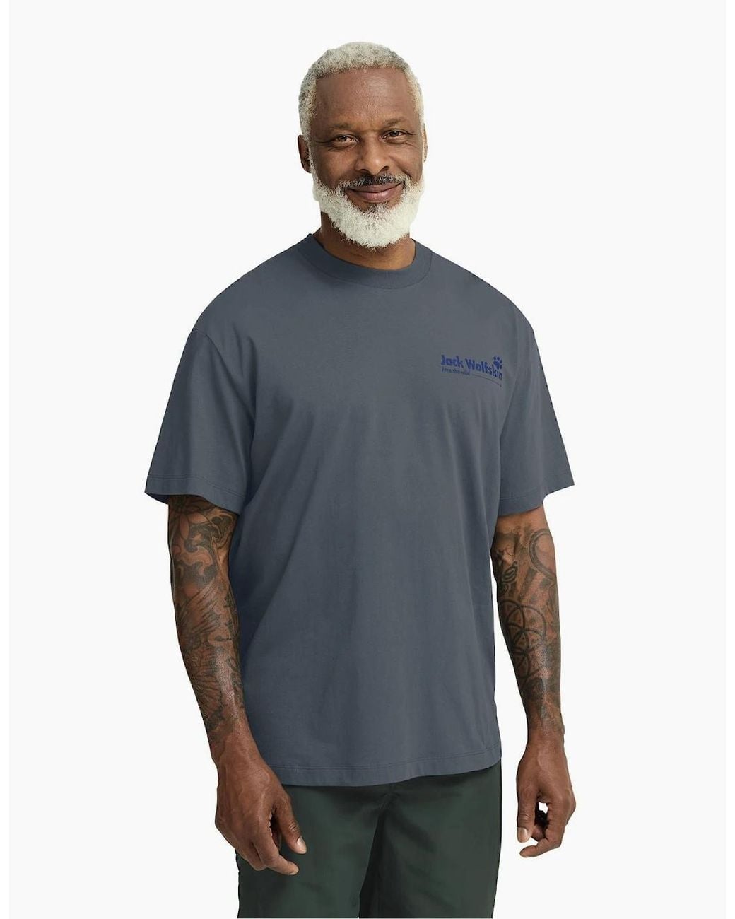 Jack Wolfskin Blue Confident Short Sleeve T-Shirt for men