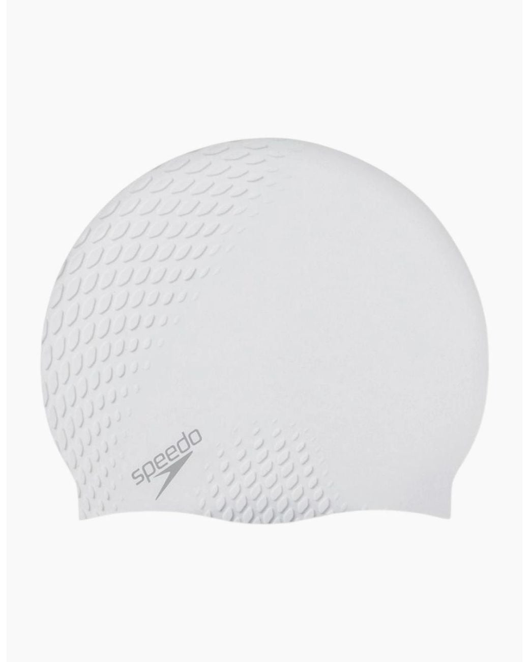 Speedo White Adult Active+ Bubble Swimming Cap