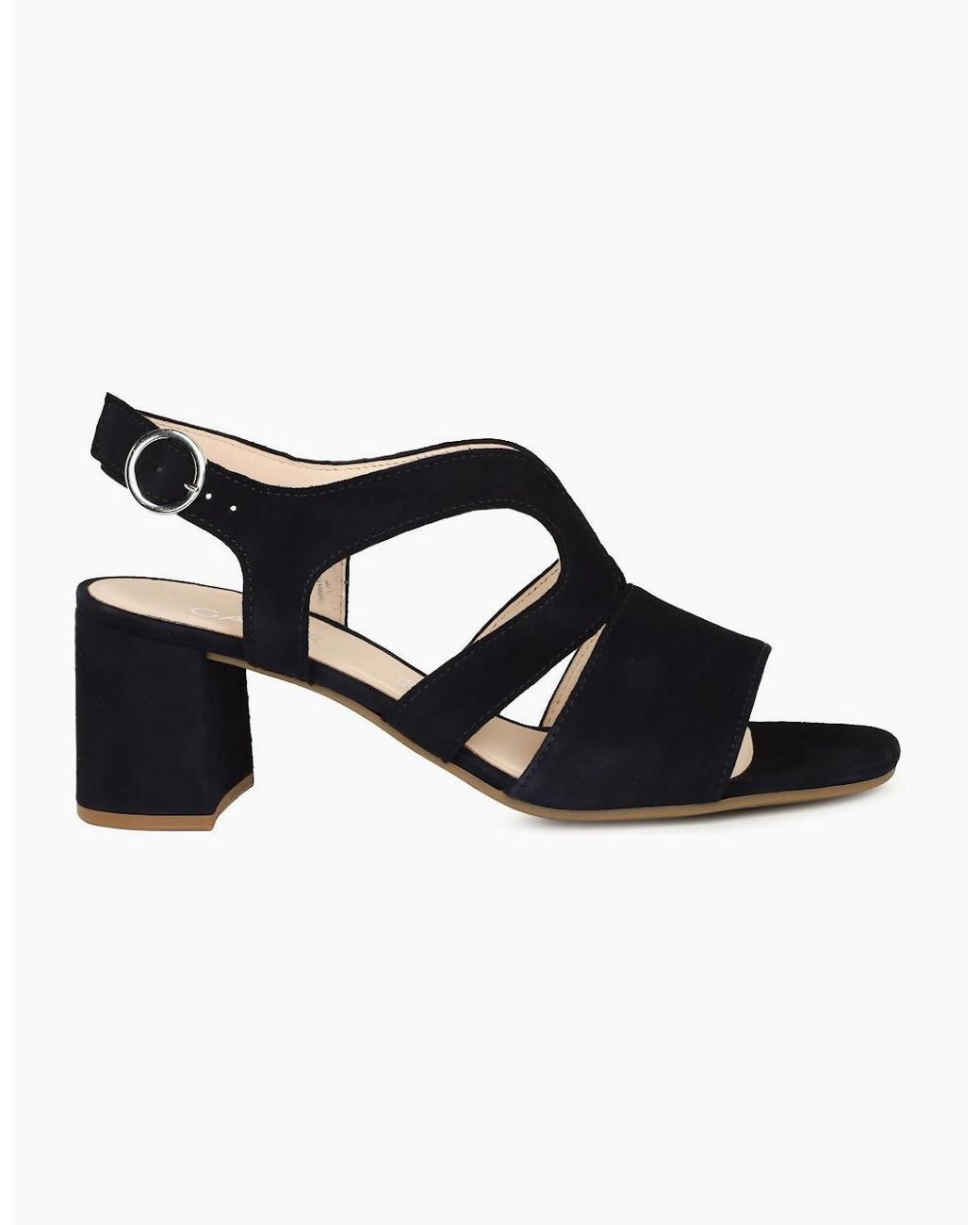 Gabor Black Adventure Heeled Sandal