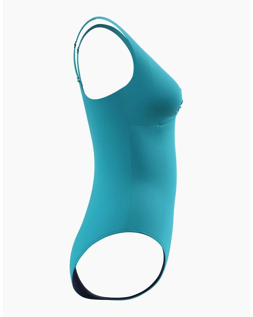 Speedo Blue Ladies Solid One Piece Swimsuit