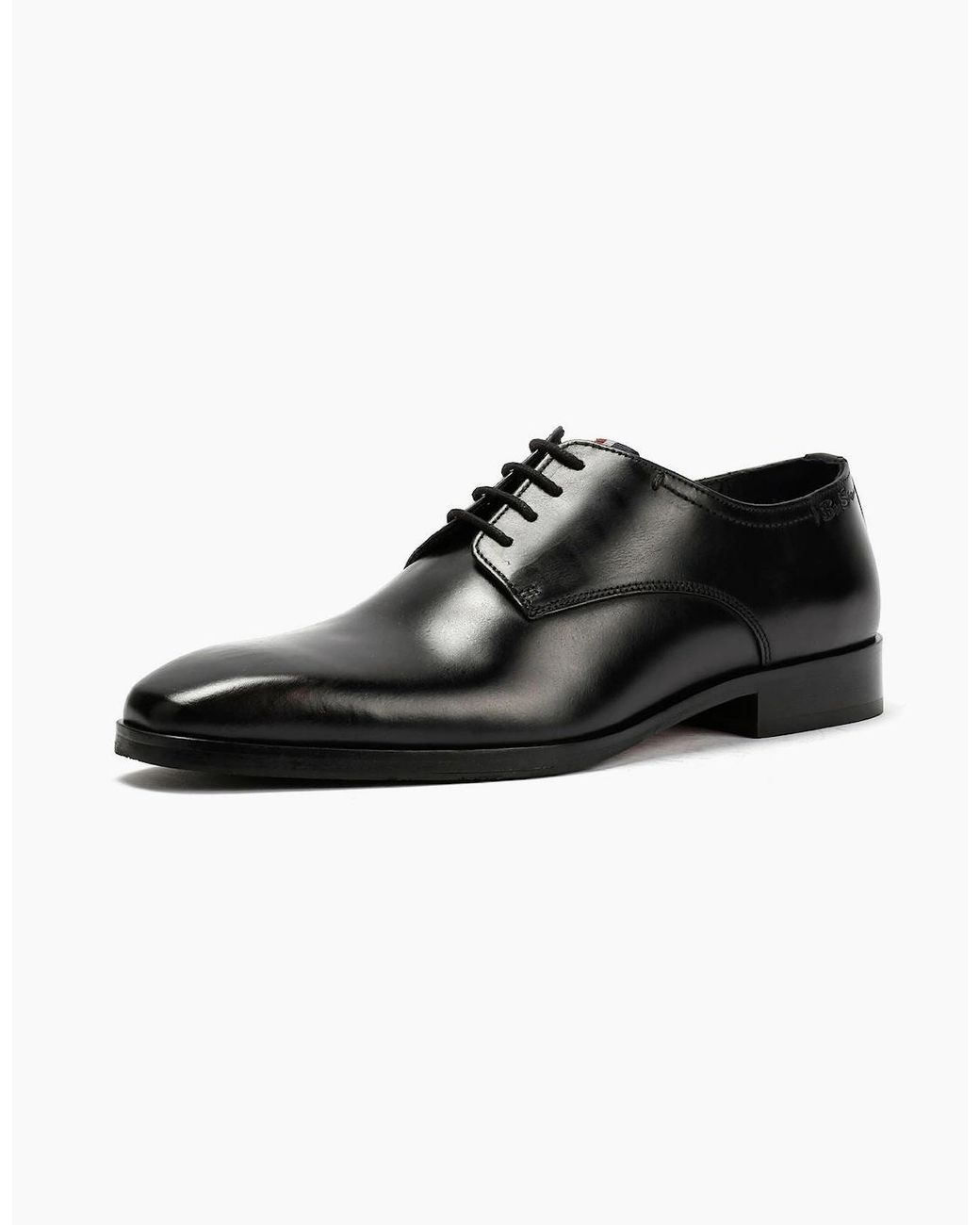 Ben Sherman Black Kenton Leather Lace-Up Shoes for men