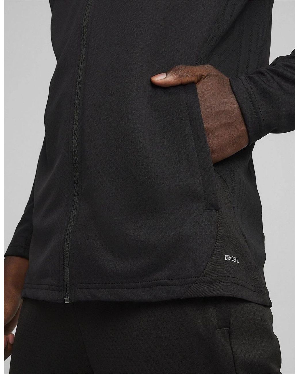 PUMA Black Performance Moisture Wicking Training Jacket for men