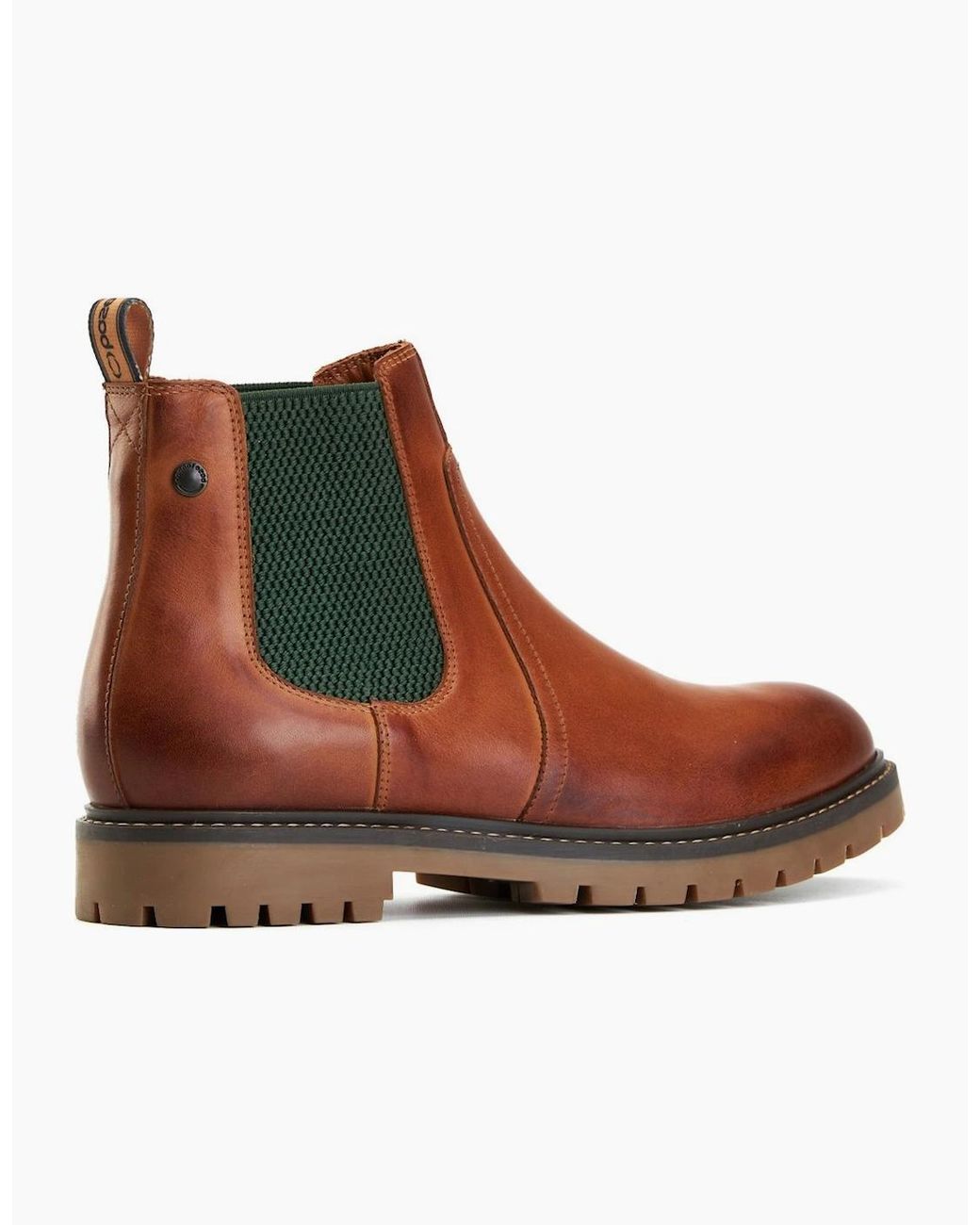 Base London Brown Zinc Chelsea Boots for men