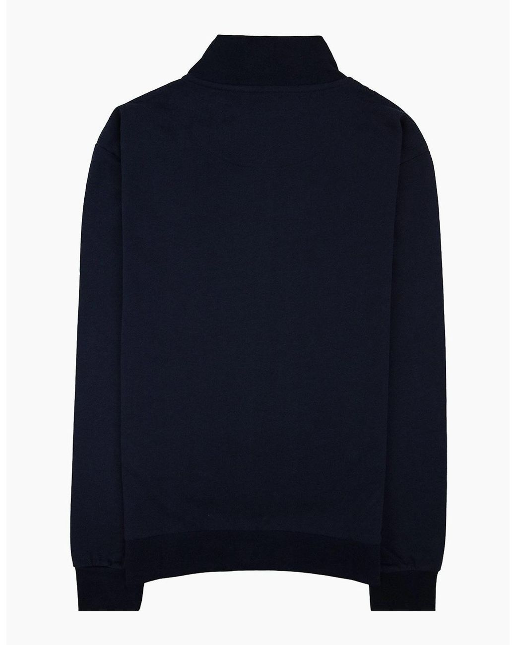 Aquascutum Blue Full Zip Club Check Mockneck Sweatshirt 11 for men
