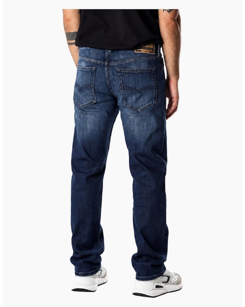 DIESEL Blue Buster-X Dark Faded Denim Jeans for men
