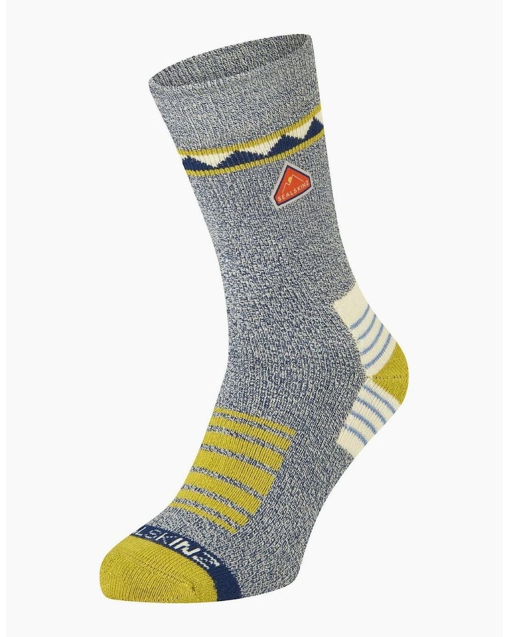 SealSkinz Gray Kimberley Mid Length Walking Socks