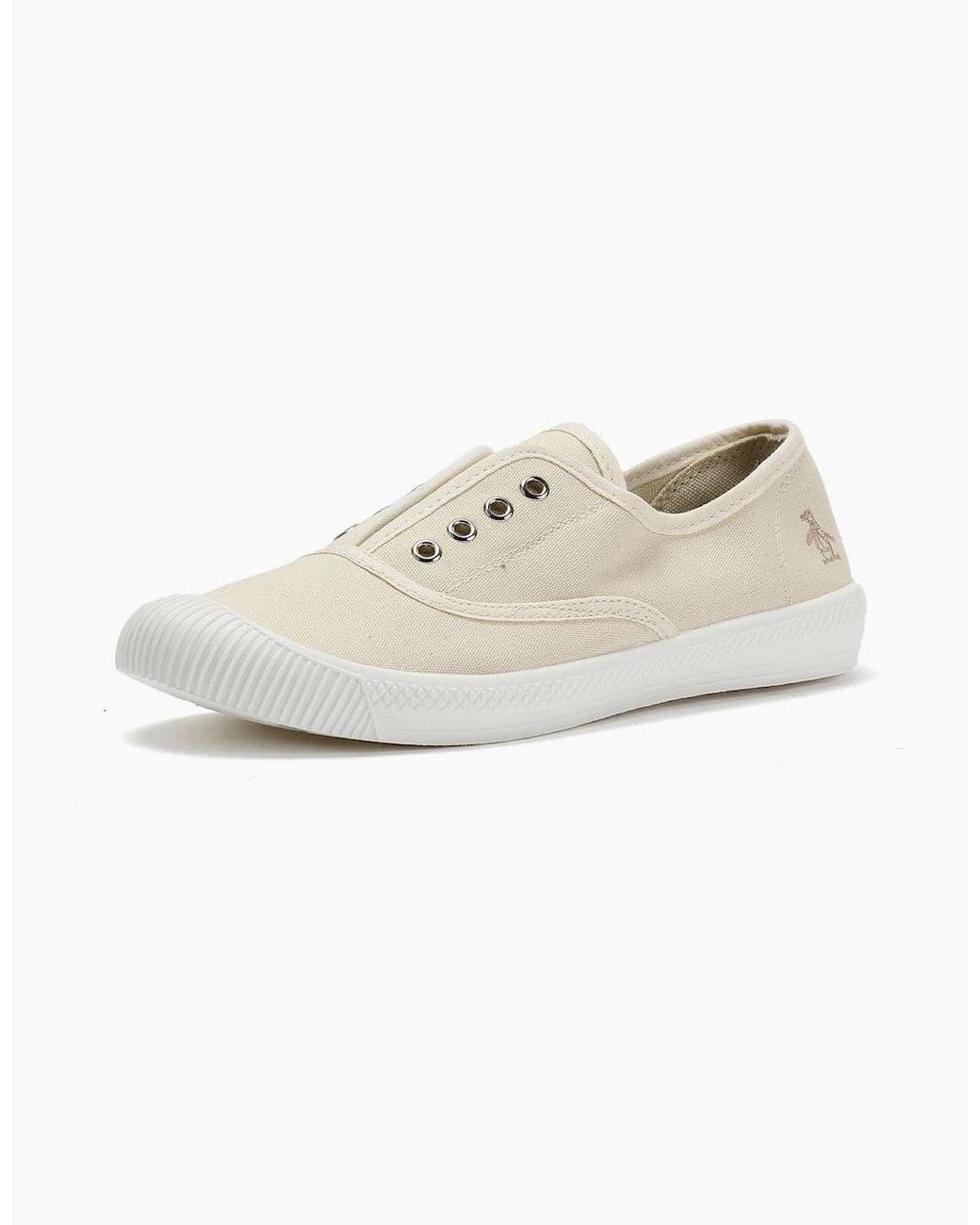 Original Penguin White Penguin Anita Canvas Off Pumps