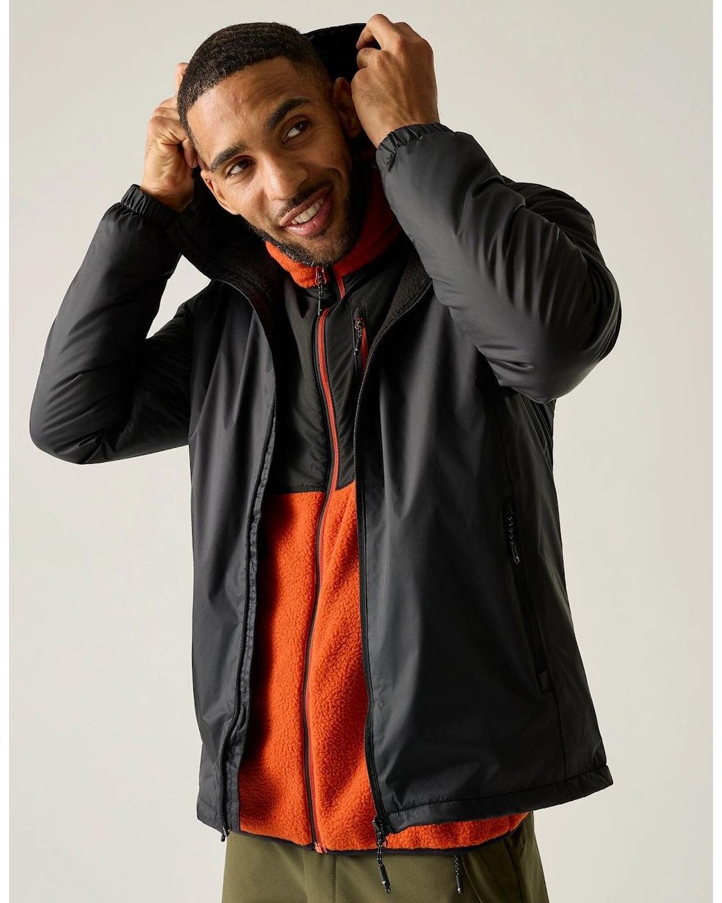 Regatta Black Kybre Fleece Lined Jacket for men