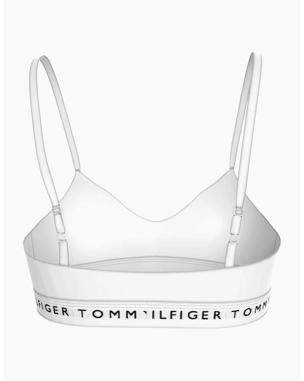 Tommy Hilfiger White Heritage Cotton Push-Up Bralette