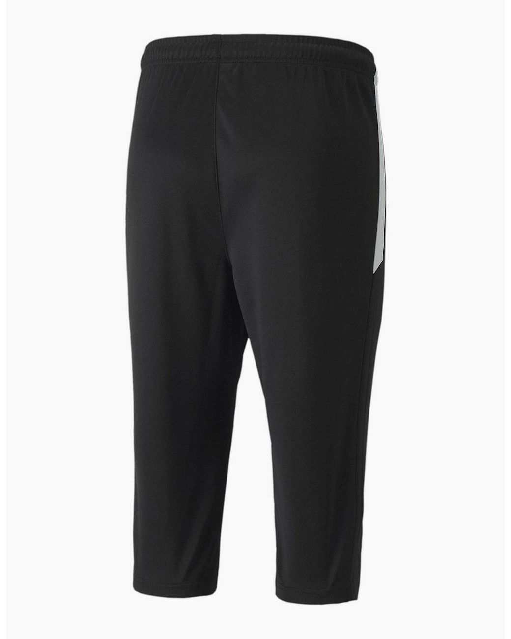 PUMA Black Teamliga Training Three Quarterpants Tracksuit Bottom for men