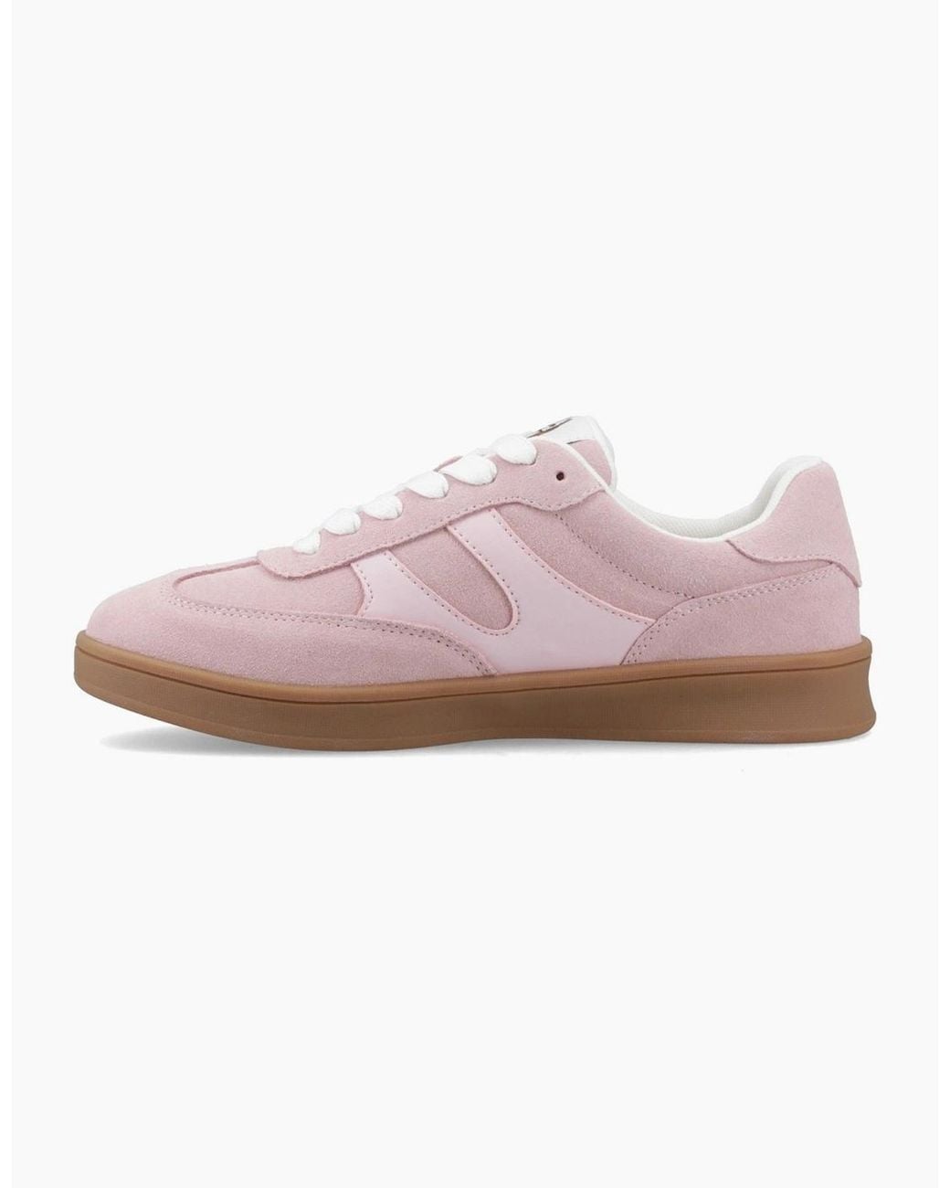 Hush Puppies Pink Maura Suede Trainers