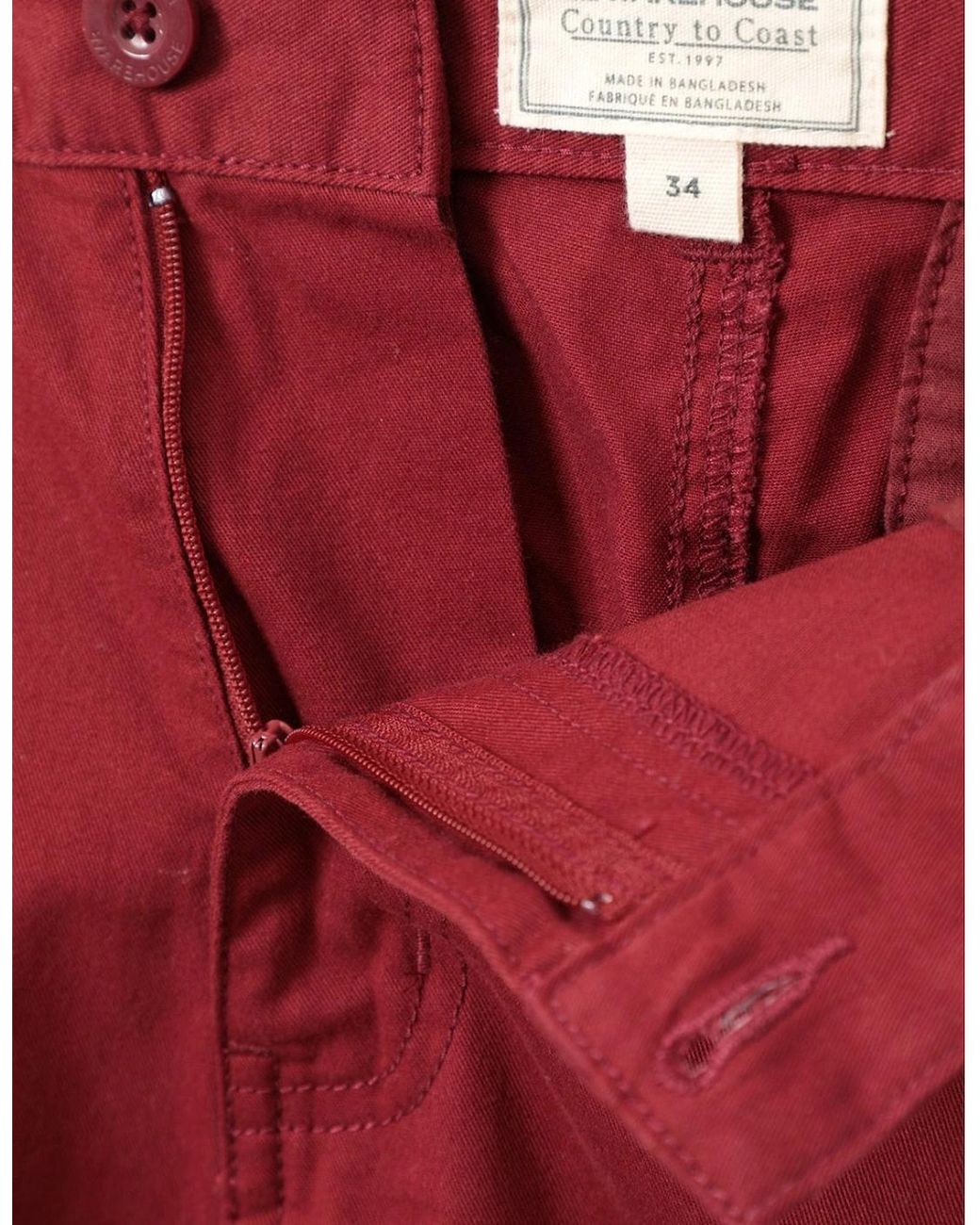 Mountain Warehouse Red Lakeside Cargo Shorts for men