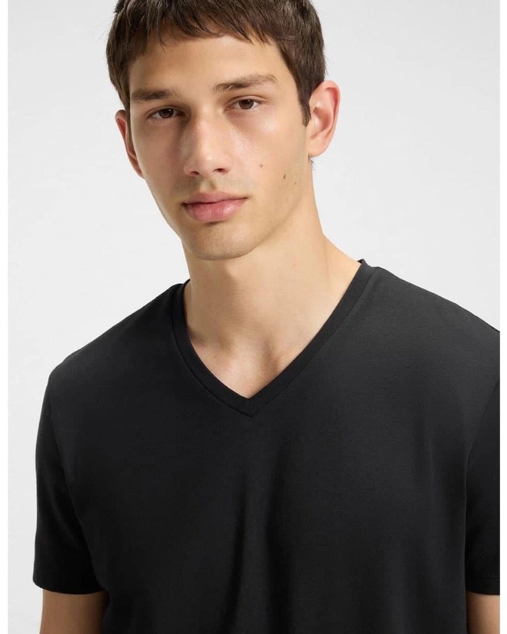 Boss Black Short Sleeve V Neck T-Shirt for men