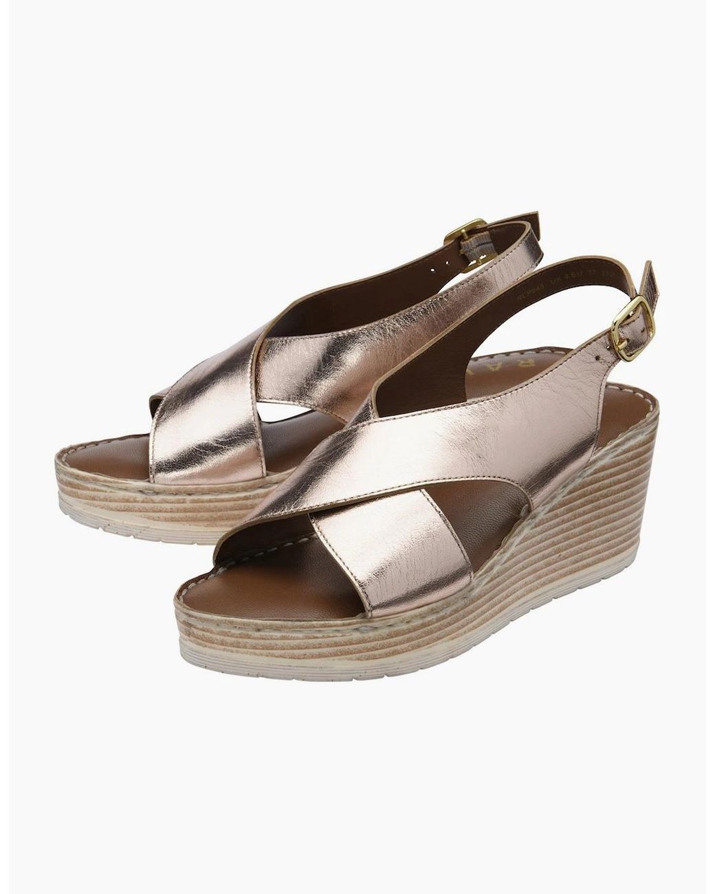 Ravel Metallic Branton Wedge Sandals