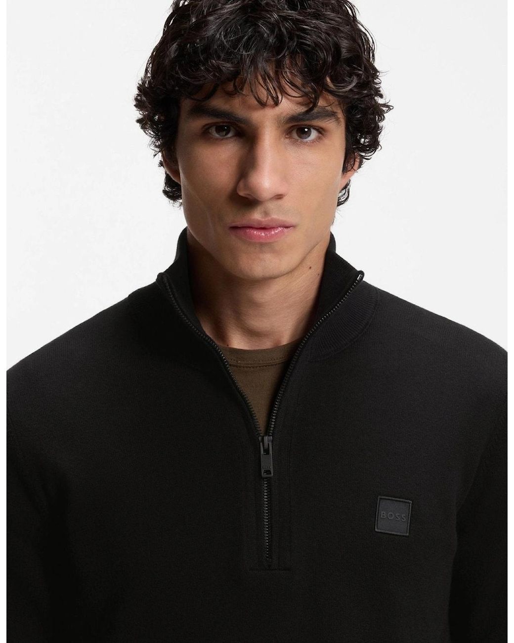 Boss Black Boss Kanobix Zip Neck Jumper