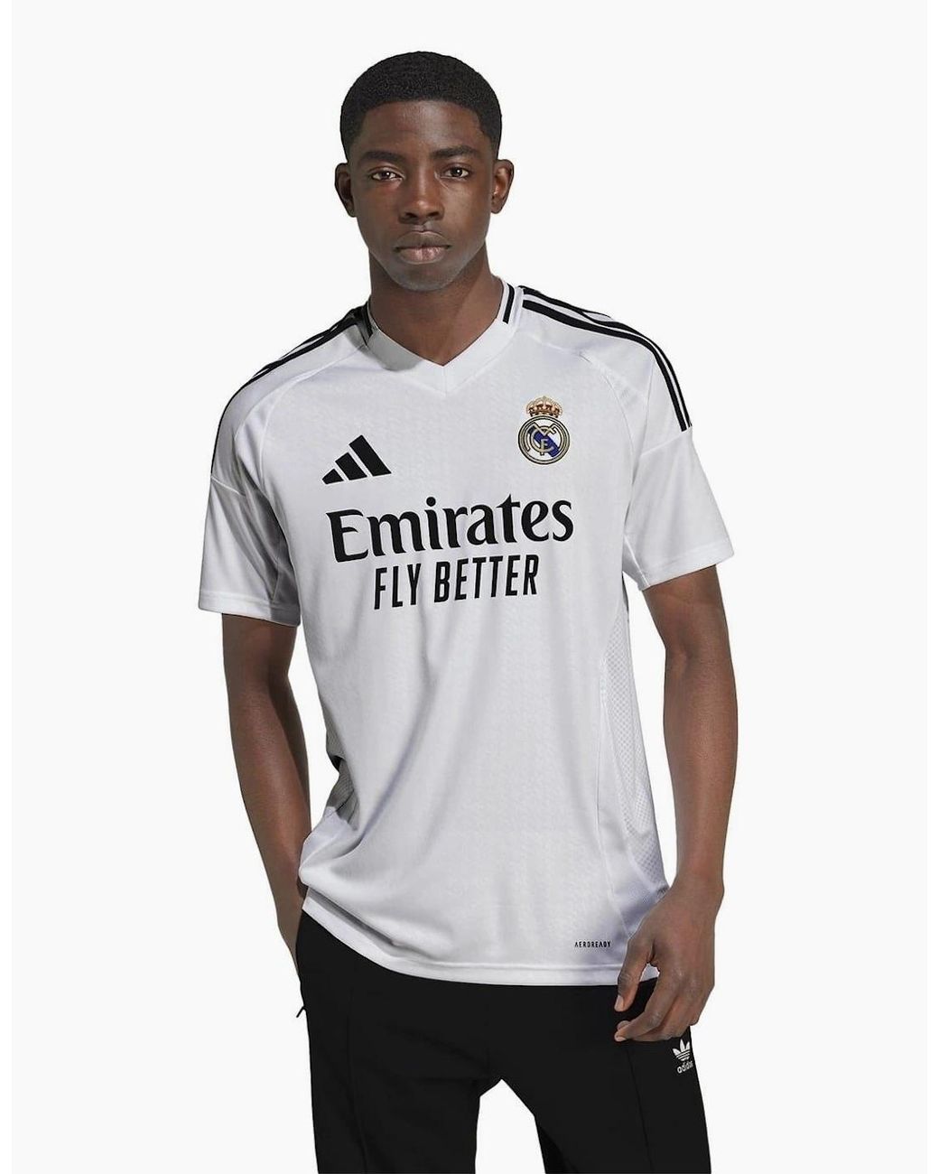 Adidas Gray Real Madrid Home Shirt 2024 2025 Adults for men