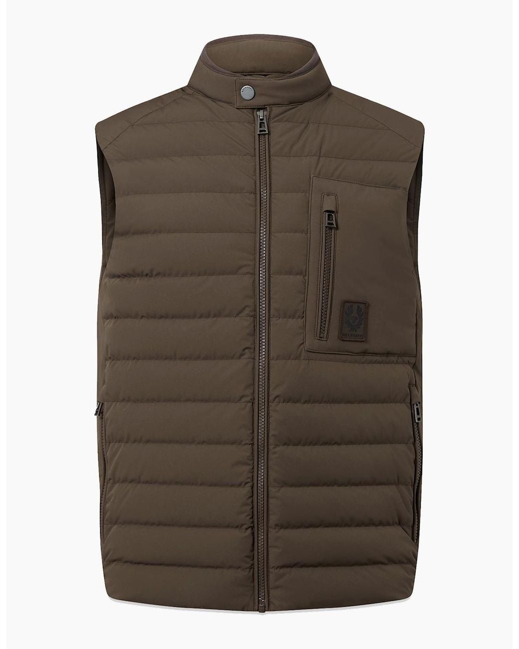 Belstaff Brown Chassis Gilet Army for men