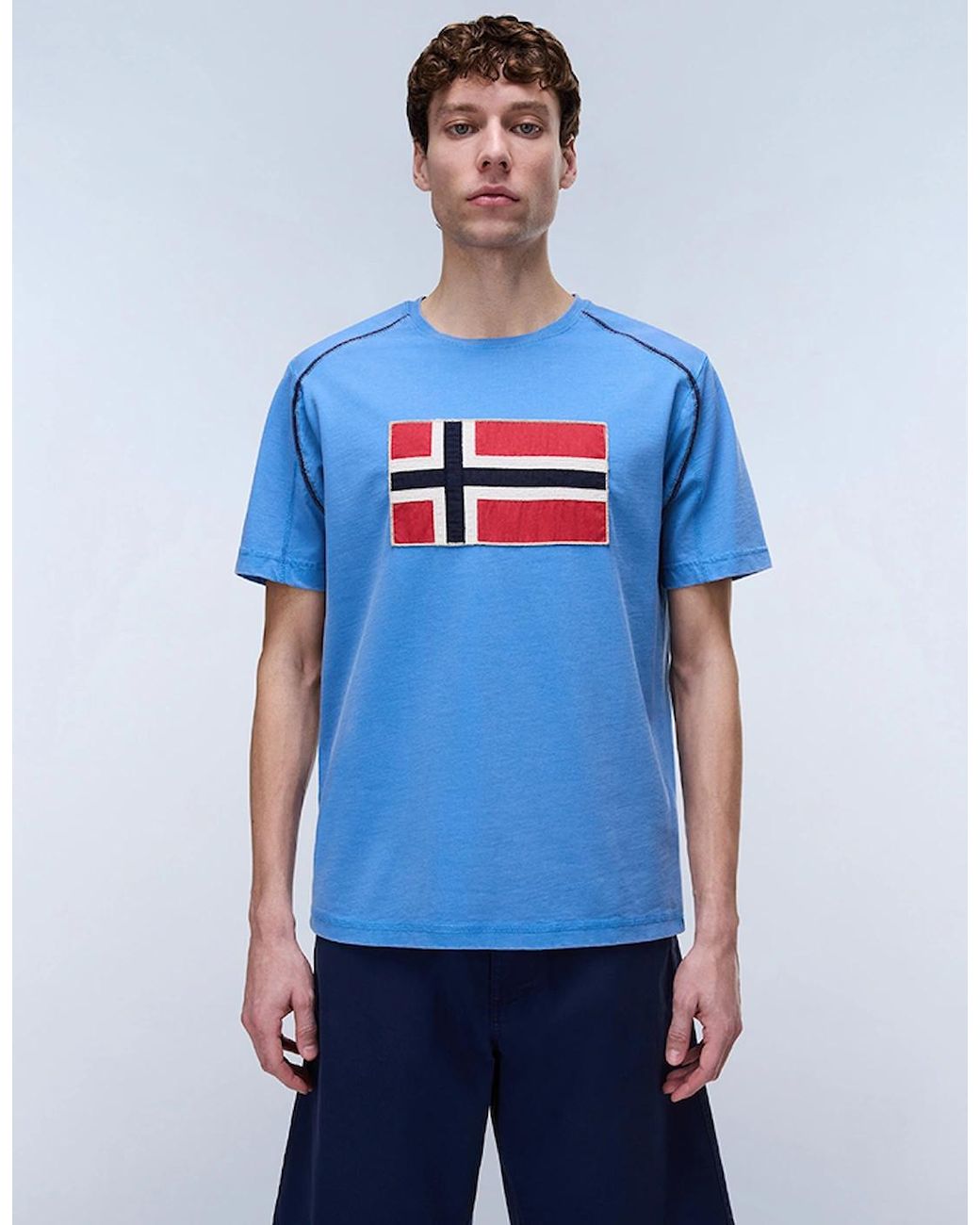 Napapijri Blue Reflect Short Sleeve T-Shirt