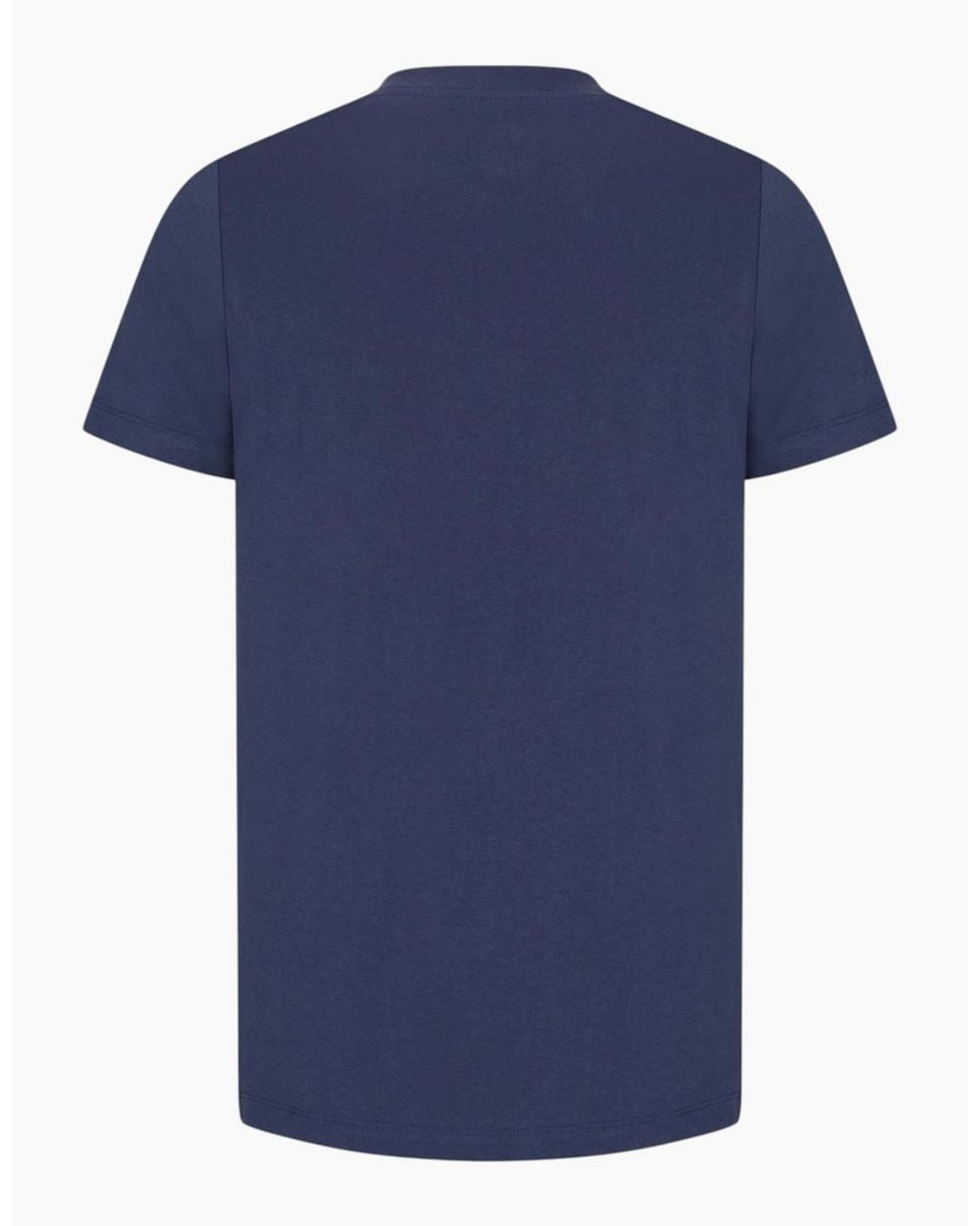 Nike Blue Core T Shirts Sportswear Club Swoosh Embroidered Futura Logo Tee for men