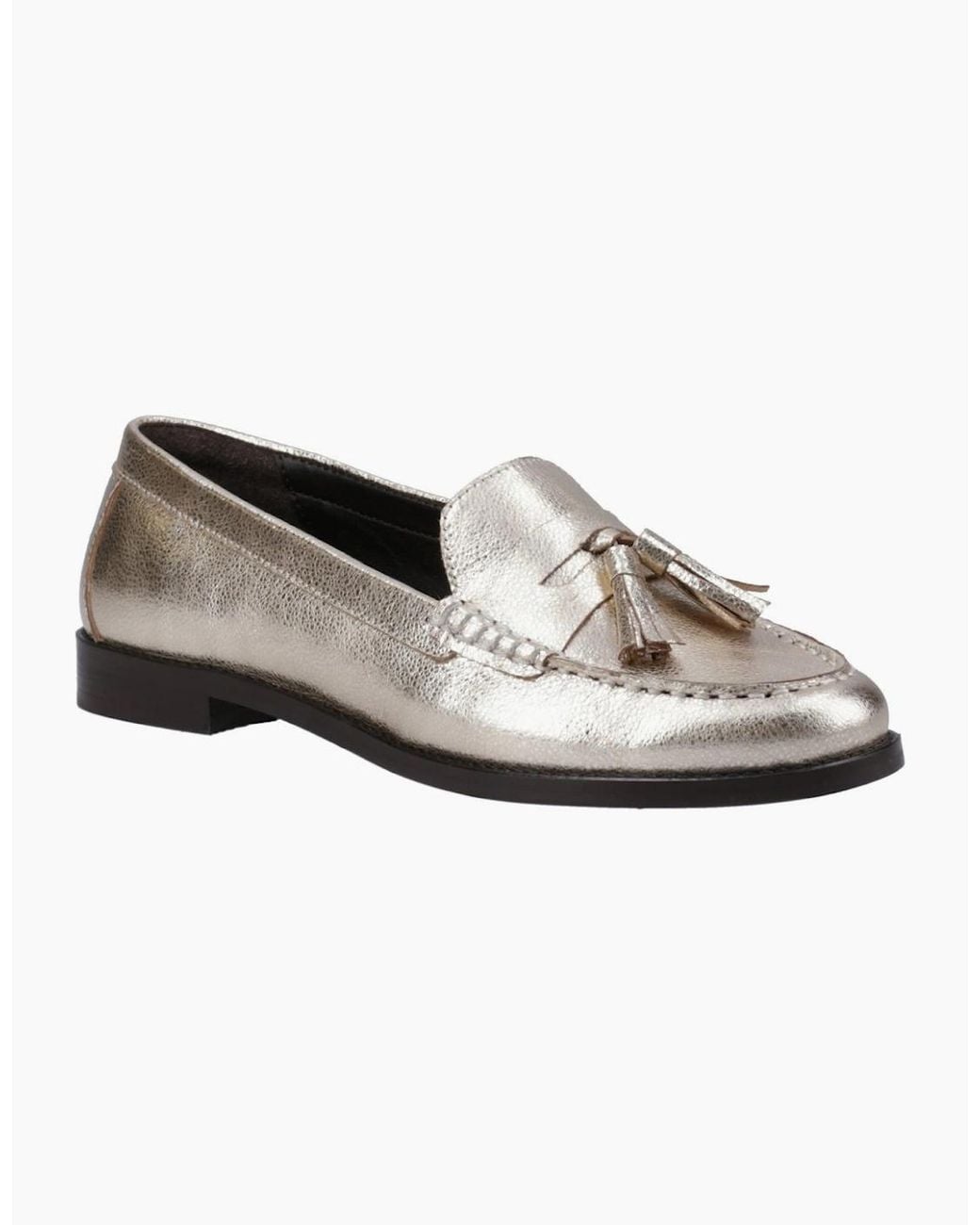 Hush Puppies White Connie Tassel Loafers