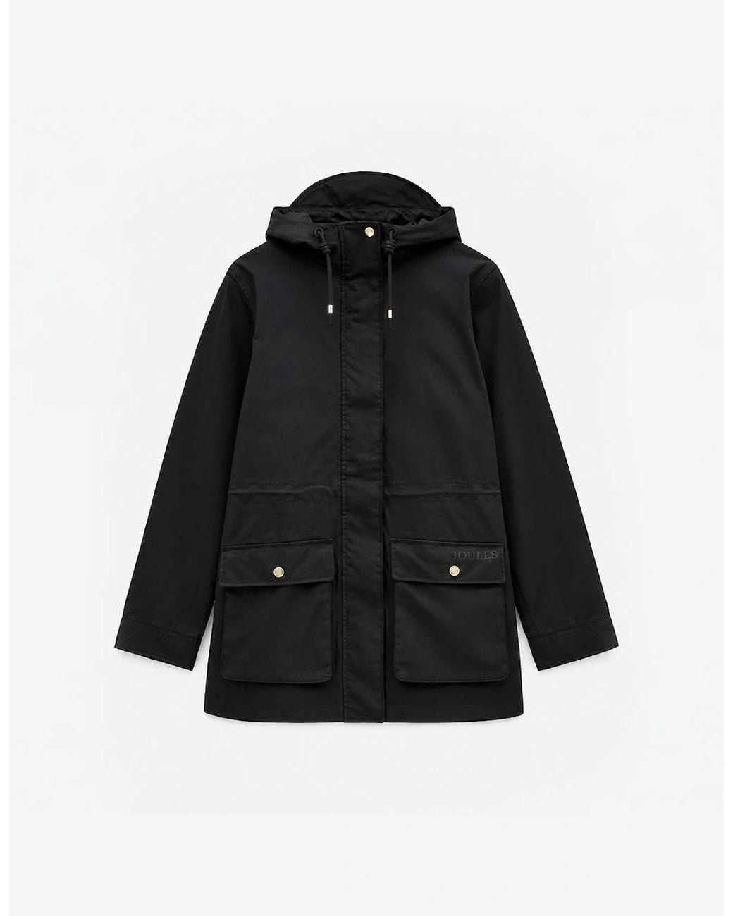 Joules Black Portwell Rain Coat