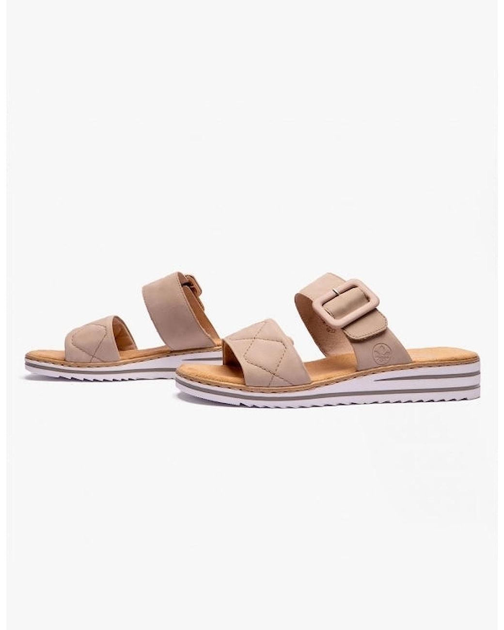 Rieker Pink V0694 Mule Sandals
