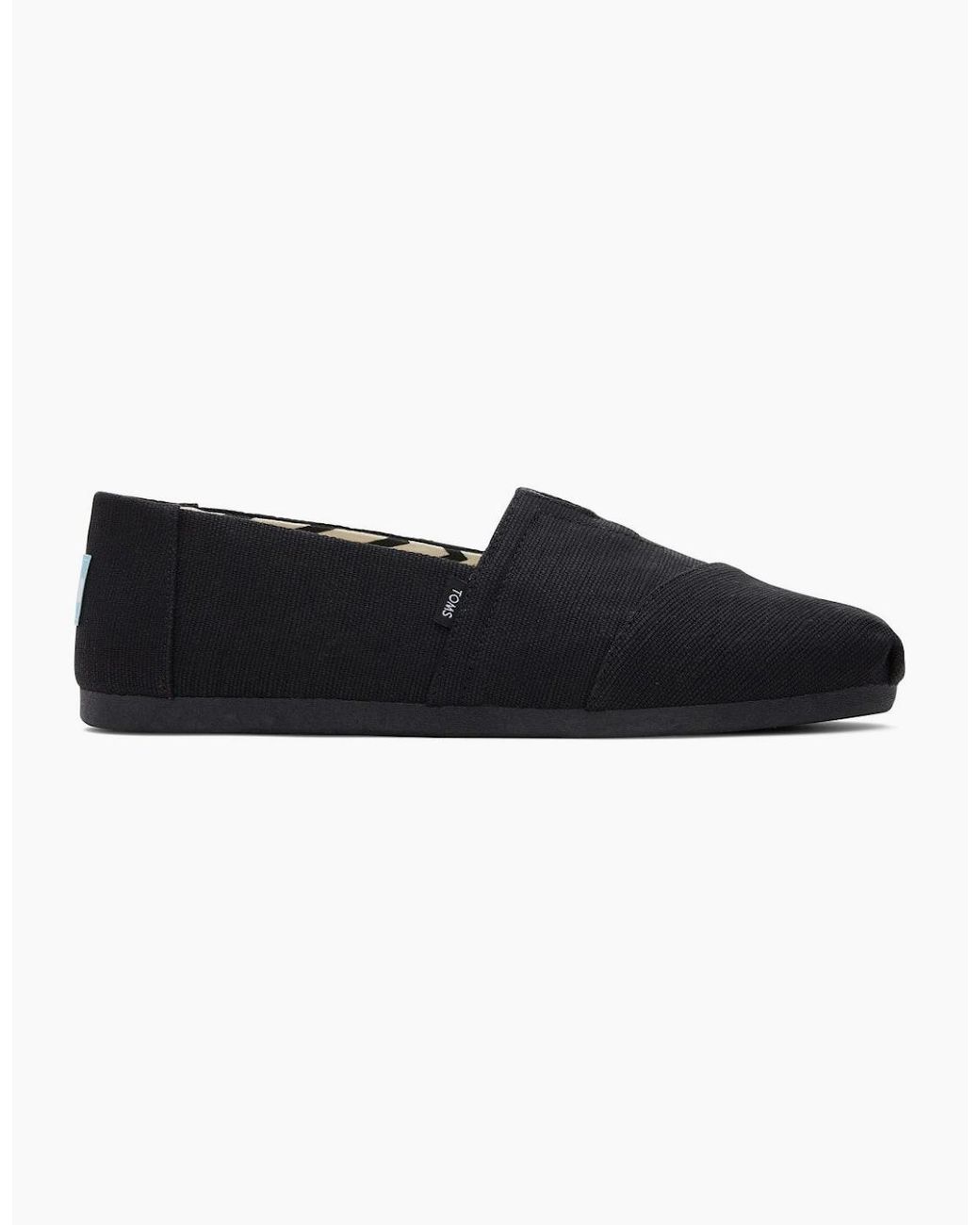 TOMS Black Alpargata Slip On Shoes for men