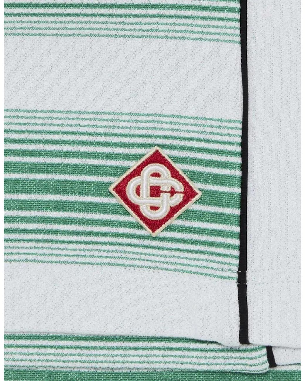 Casablanca Green Interlock Sweatshort Gradient Stripe for men