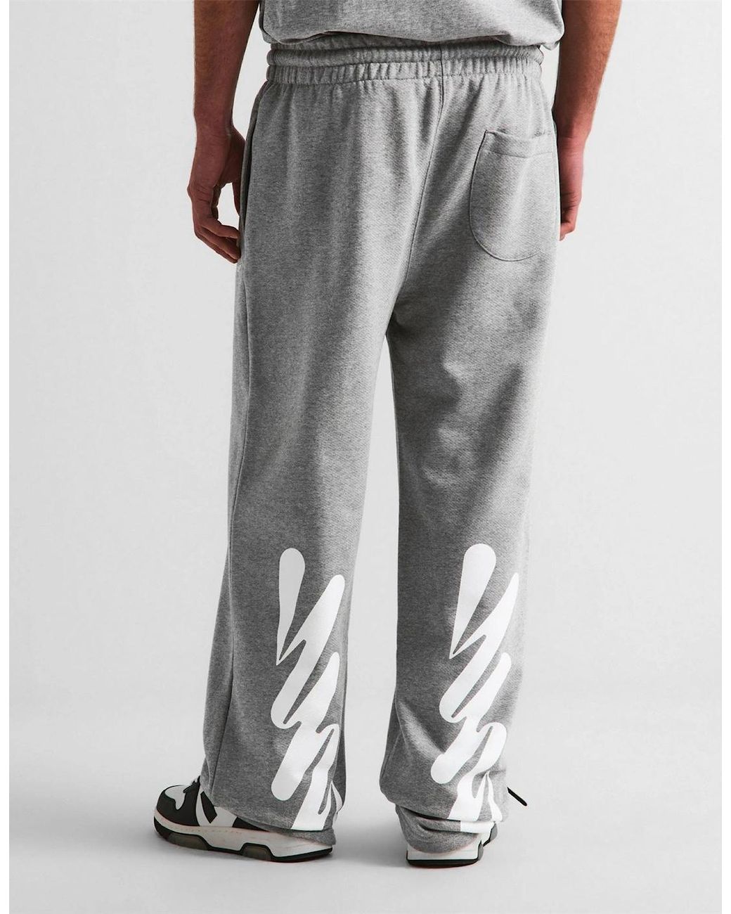 Off-White c/o Virgil Abloh Gray Slim Fit Jogging Bottoms for men