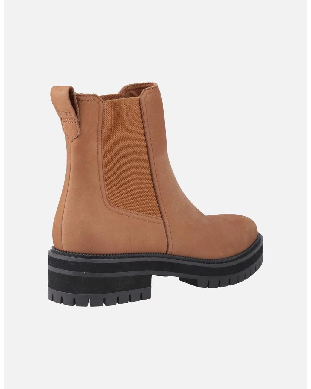 TOMS White Bennet Leather Boots