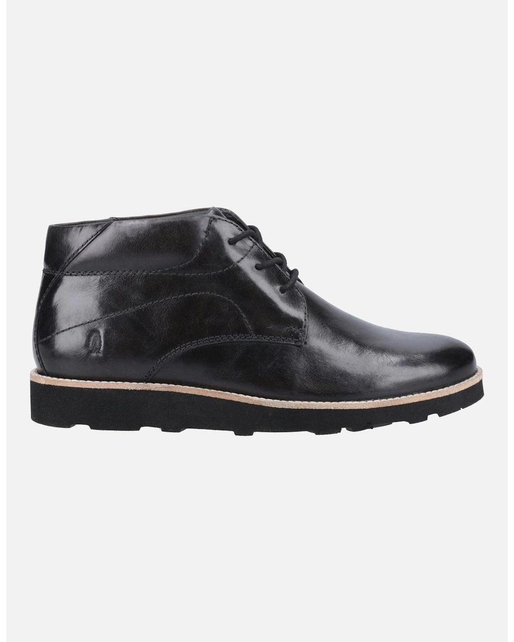 Hush Puppies Black Kennedy Leather Boots for men
