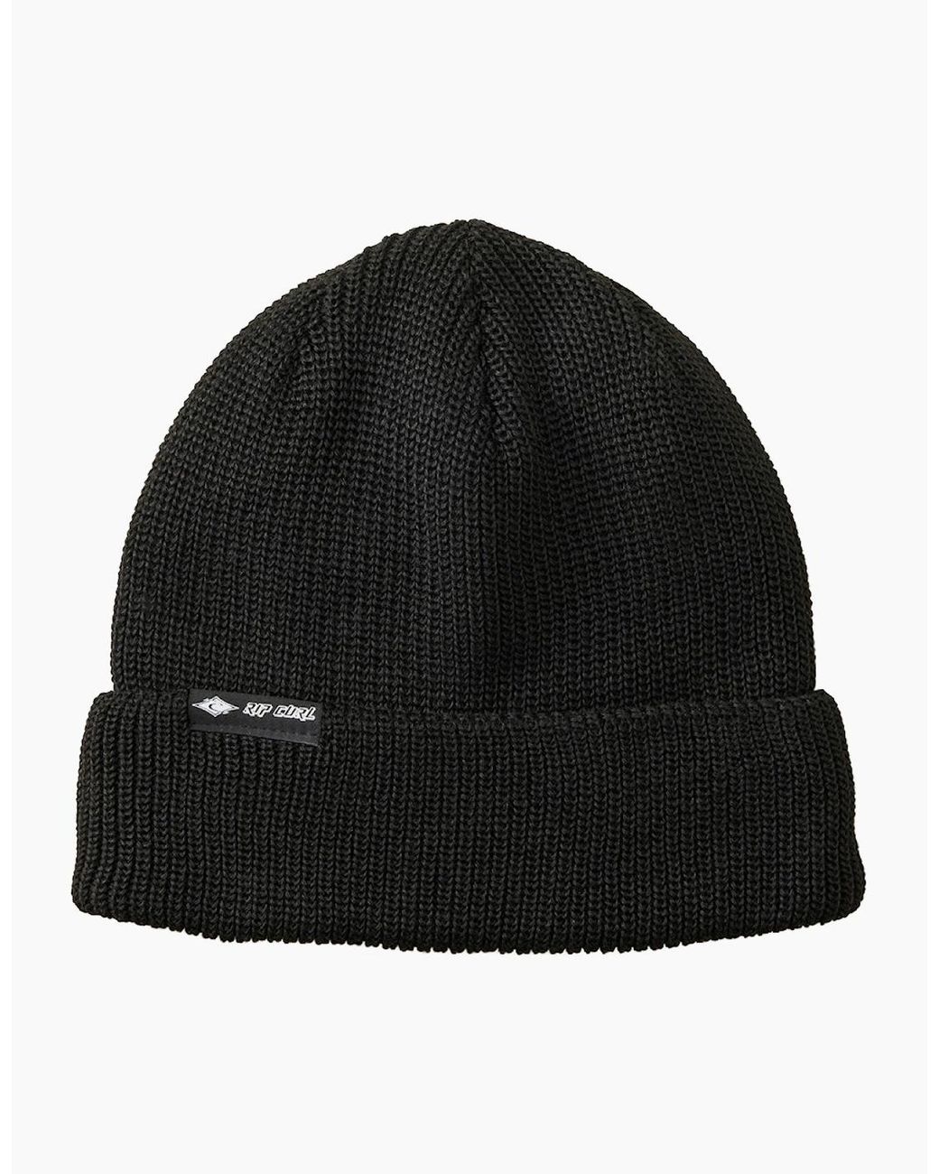 Rip Curl Black Rip Curl Classic Surf Knitted Beanie for men