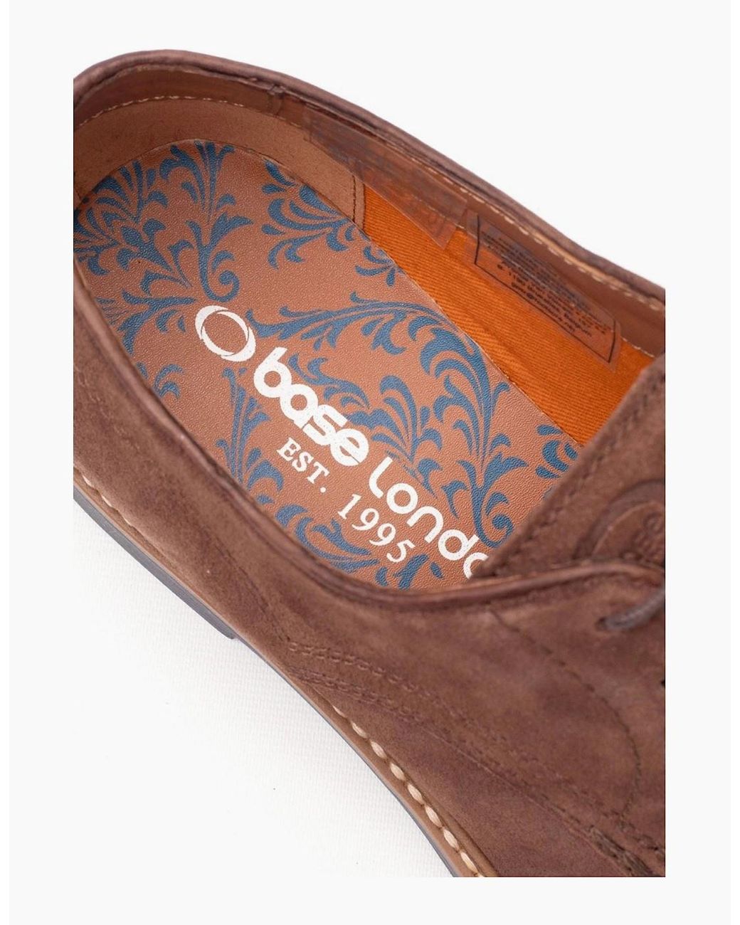 Base London Brown London Strand Leather Lace-Up Shoes for men