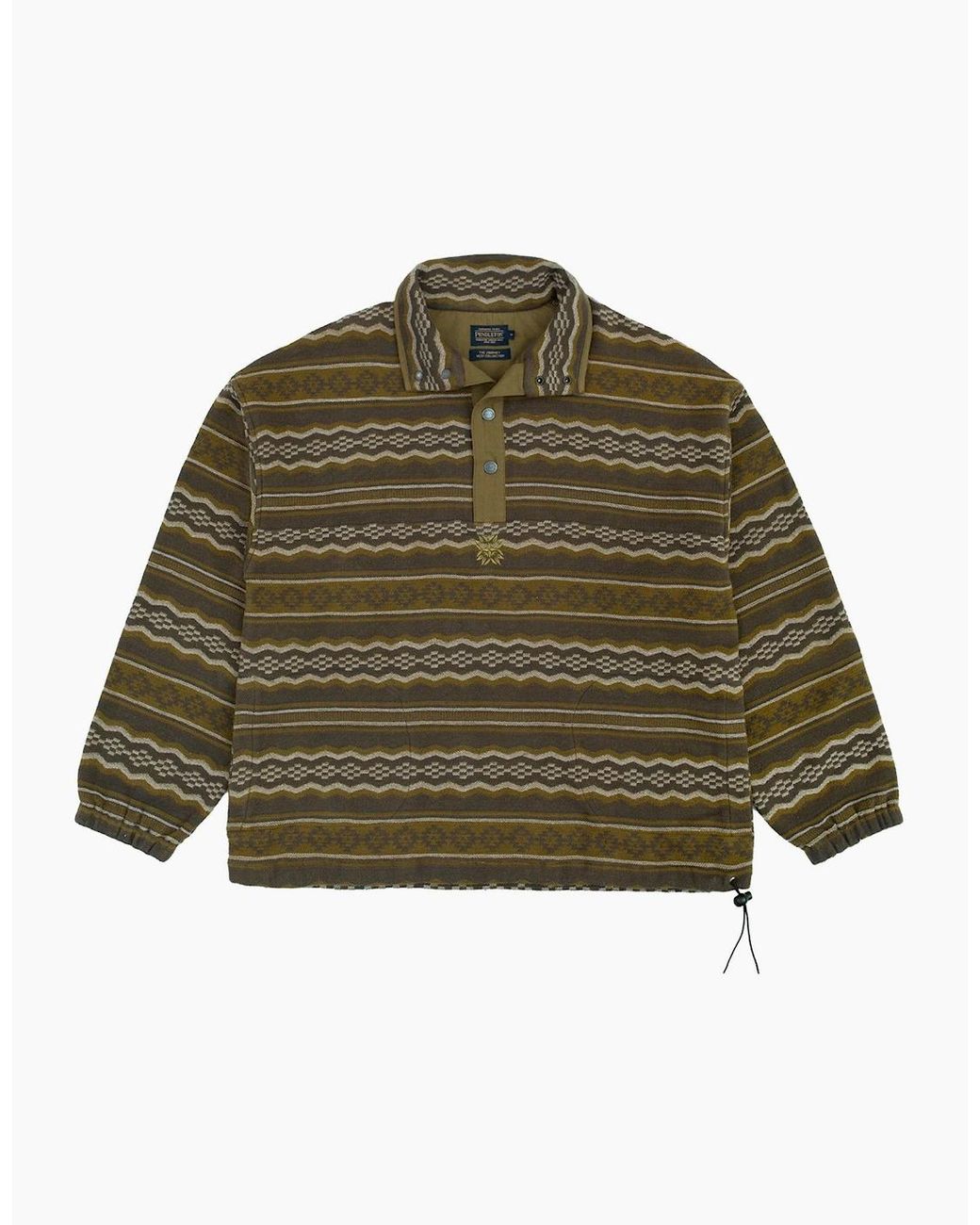 Pendleton Green Popover Snap Smock for men