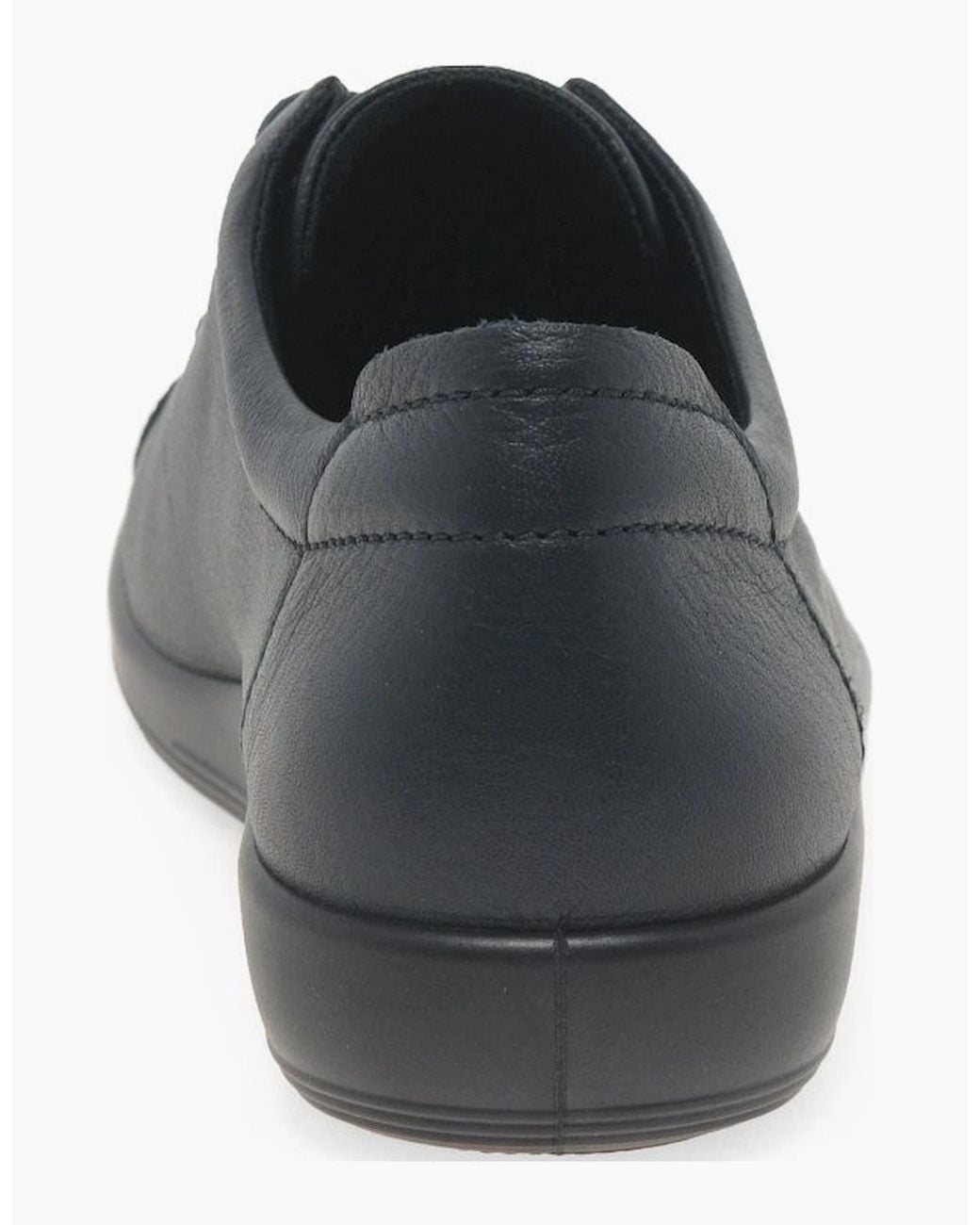 Ecco Black Soft 2 Lace Casual Shoes