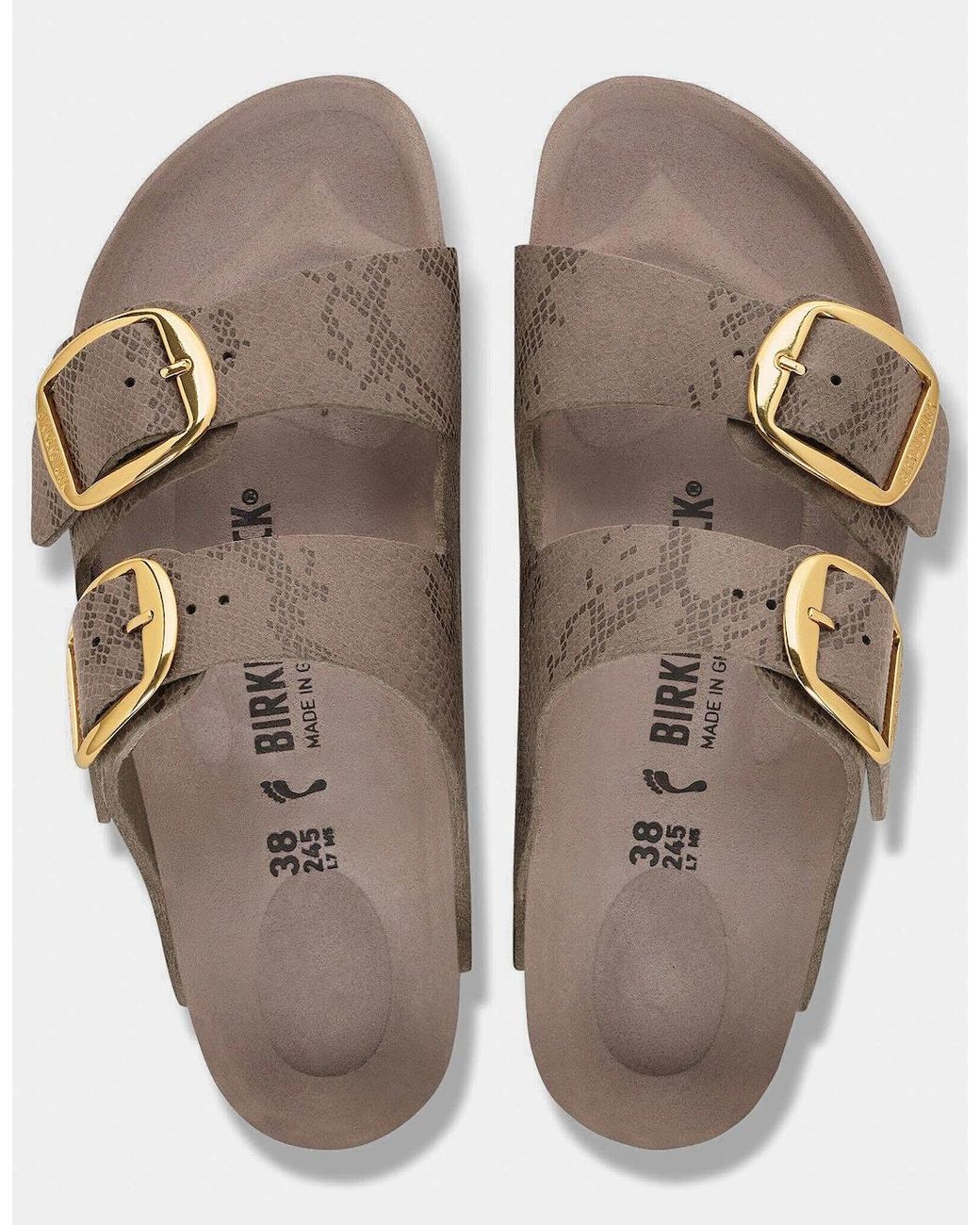 Birkenstock Arizona Brown Big Buckle Synthetics Sandals