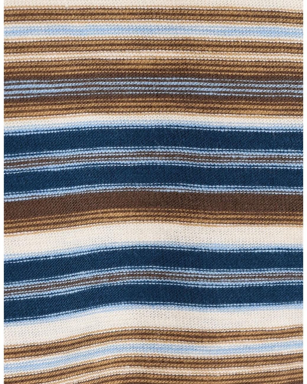 Paul Smith Blue Reg Fit T-Shirt Striped for men
