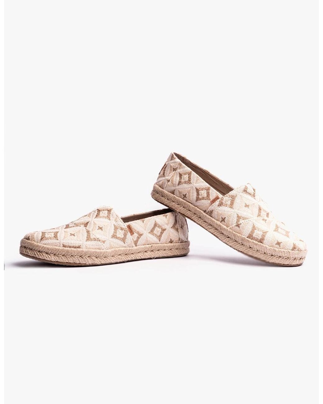 TOMS Pink Alpargata Rope 2.0 Espadrilles Natural