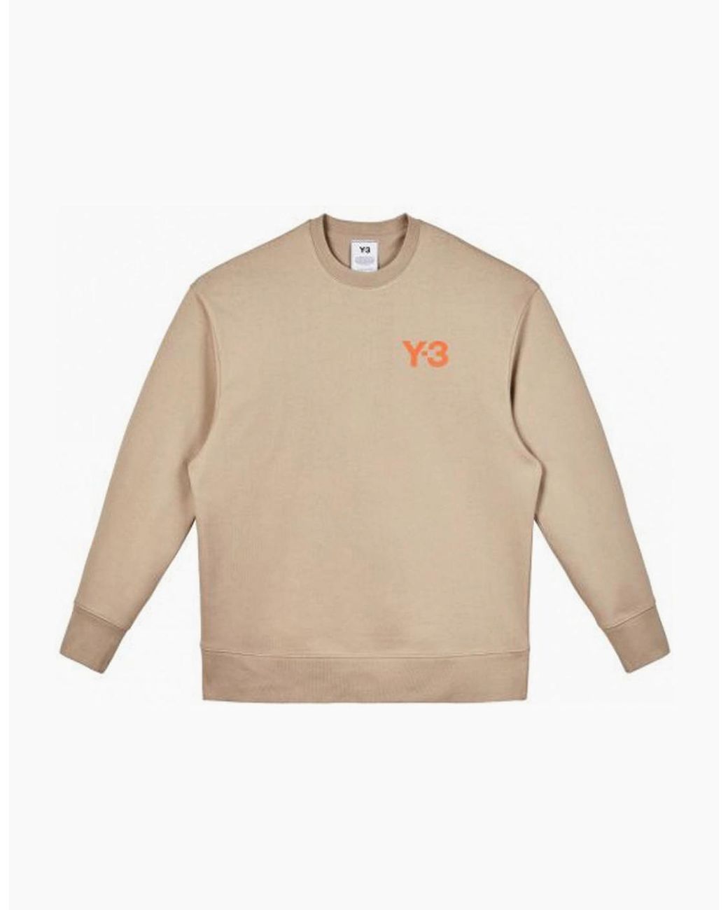 Y-3 Natural Chest Logo Sweatshirt for men