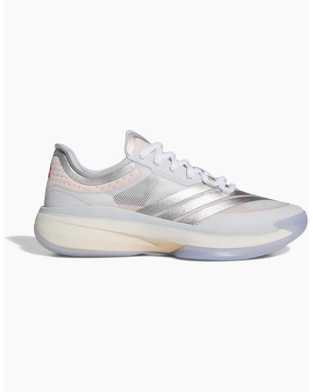 Adidas White Adizero Select 3 Lace-Up Low Top Sneakers for men