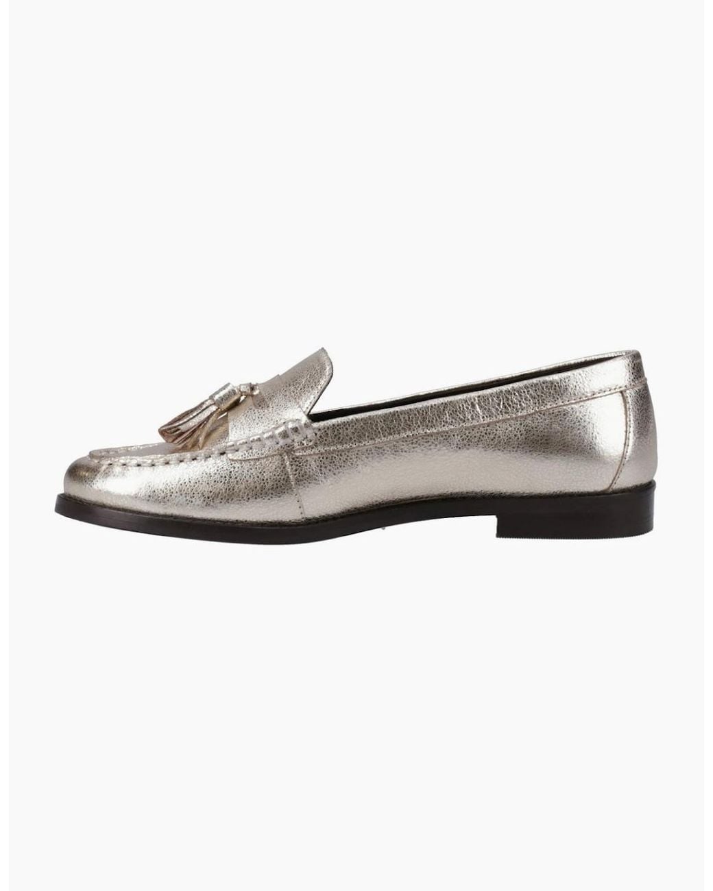 Hush Puppies White Connie Tassel Loafers